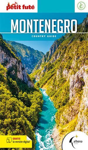Cubierta guía de viajes de Montenegro, de la colección Petit Futé de Alhenamedia