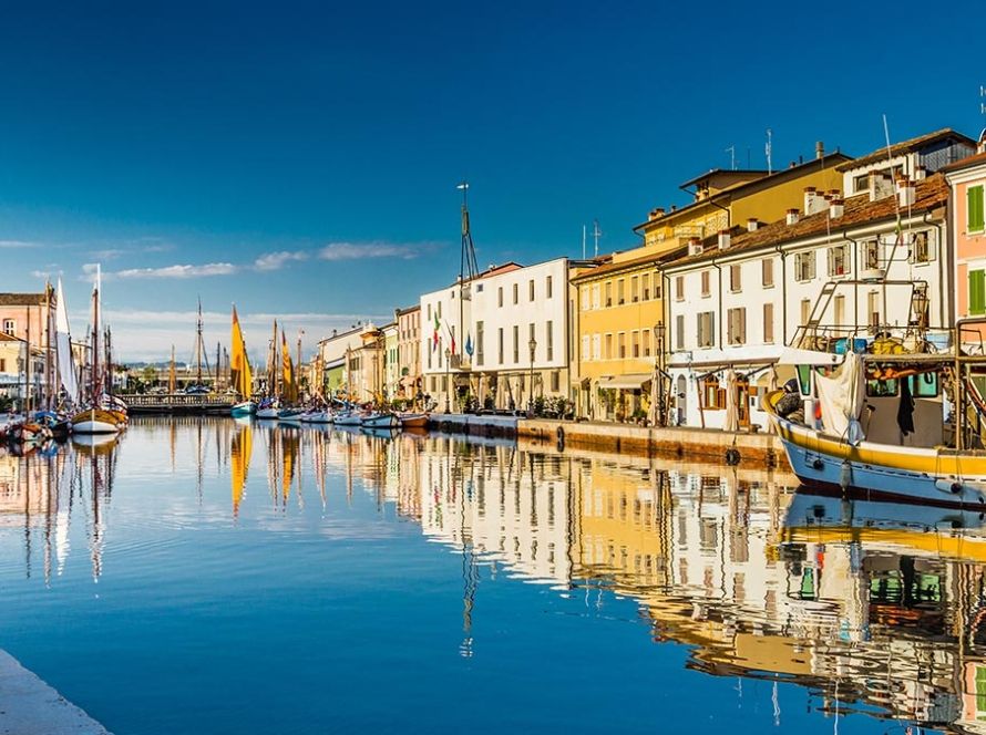 Puerto-canal de Cesena, basado en un proyecto de Leonardo da Vinci. © GoneWithTheWind-Shutterstock.com