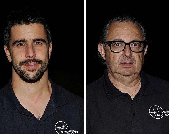 Miguel Ángel Pugnaire y Miguel Gil, autores de la guía 65 Los cielos más bonitos de España, de Alhenamedia y Petit Futé